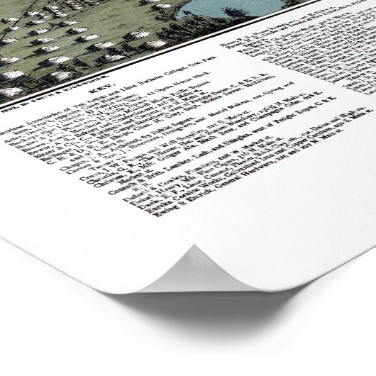 Lima, OH Panorama - 1892 Poster (Hoek)