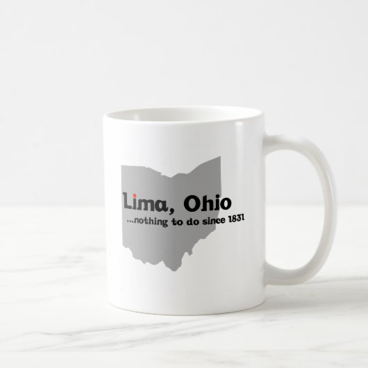 Lima, Ohio Koffiemok (Rechts)