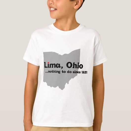 Lima, Ohio T-shirt (Voorkant)