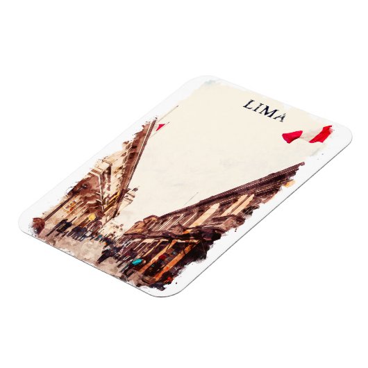 Lima Peru Architectuur Reizen Magneet (Linkerzijde)