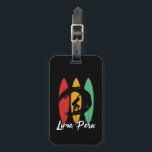Lima Peru Beach  Retro Surfing Bagagelabel<br><div class="desc">retro surfbordontwerp voor surfers die van surfen houden en de oceaangolven aanjagen. Koele zomervakantie, zomervakantie voor mensen die van hete zon genieten, tropisch weer, zonneschijn onder de palmboom. Grunge en noodlijdend design om te draag terwijl je van het strand geniet en rond de vuurzee zingt. Geweldig souvenir, kerstcadeau en verjaardagscadeau...</div>