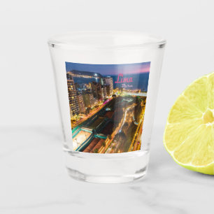 Lima Peru Capital Pacific Coast City Lichtrecht na Shot Glas
