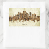 Lima Peru Cityscape Rechthoekige Sticker (Tas)