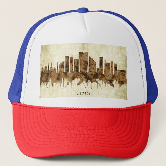 Lima Peru Cityscape Trucker Pet (Voorkant)