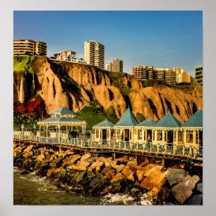 Lima Peru Coastal Scene Foto Poster