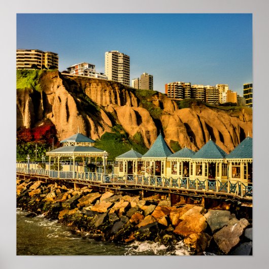 Lima Peru Coastal Scene Foto Poster (Voorkant)