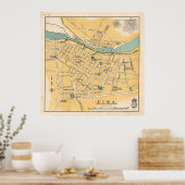  Lima Peru Map (1910) Poster (Keuken)