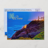 Lima, Peru, Miraflores District, SA Briefkaart (Voorkant / Achterkant)
