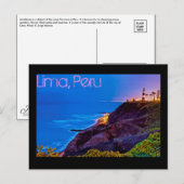 Lima, Peru, Miraflores District, SA Briefkaart (Voorkant / Achterkant)