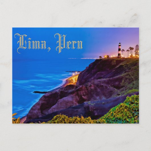 Lima, Peru, Miraflores District, SA Briefkaart (Voorkant)