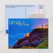 Lima, Peru, Miraflores District, SA Briefkaart (Voorkant / Achterkant)