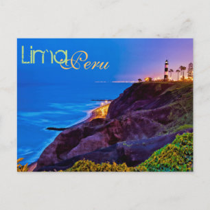 Lima, Peru, Miraflores District, SA Briefkaart