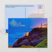 Lima, Peru, Miraflores District, SA Briefkaart (Voorkant / Achterkant)