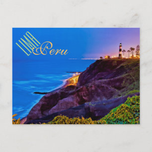 Lima, Peru, Miraflores District, SA Briefkaart