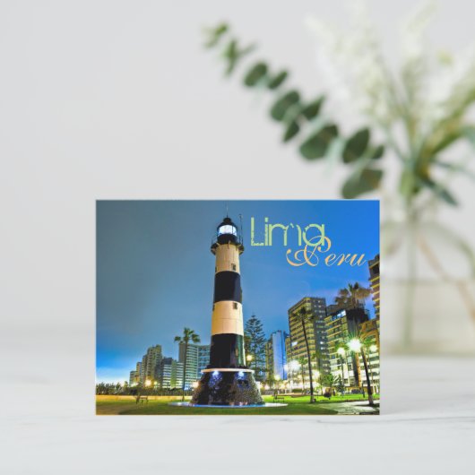 Lima, Peru, Miraflores District, SA Briefkaart (Staand voorkant)