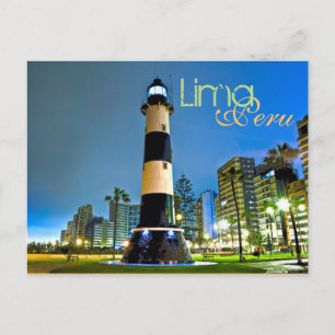 Lima, Peru, Miraflores District, SA Briefkaart