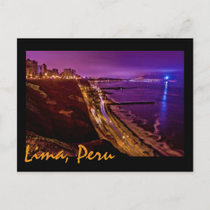 Lima, Peru, Miraflores District, SA. Briefkaart
