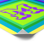 Lima Peru modern kleurrijk kunst Poster (Hoek)