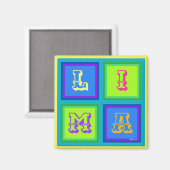 Lima Peru moderne kleurrijke decoratie Magneet (Voorkant / Achterkant)