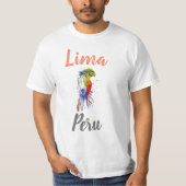 Lima Peru, Papegaai T-shirt (Voorkant)