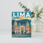 Lima, Peru Plaza Mayor Briefkaart (Staand voorkant)
