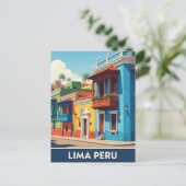 Lima Peru Reizen Briefkaart (Staand voorkant)