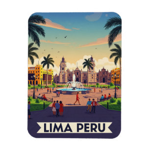 Lima Peru Reizen Magneet