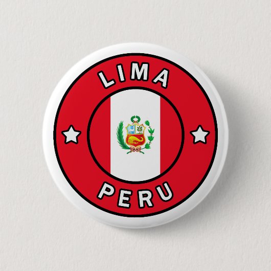 Lima Peru Ronde Button 5,7 Cm (Voorkant)