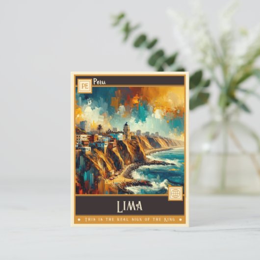 Lima, Peru | schilderij Briefkaart (Staand voorkant)
