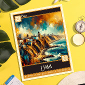 Lima, Peru |  schilderij Briefkaart