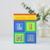 Lima Peru serape kleur vakantie Briefkaart (Staand voorkant)