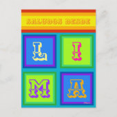 Lima Peru serape kleur vakantie Briefkaart (Voorkant)