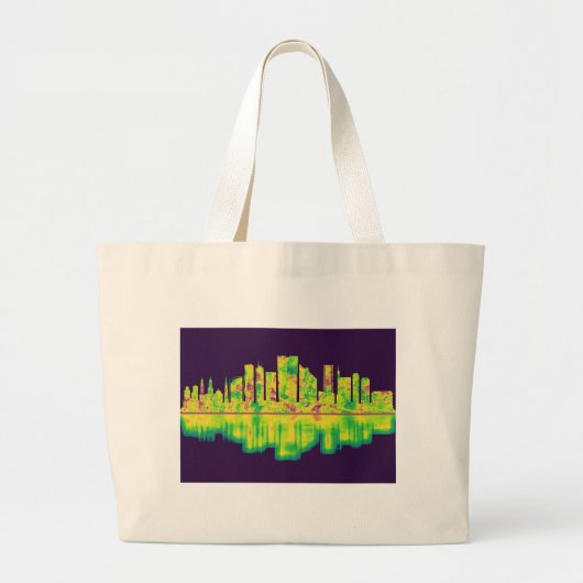 Lima Peru Skyline Grote Tote Bag (Voorkant)