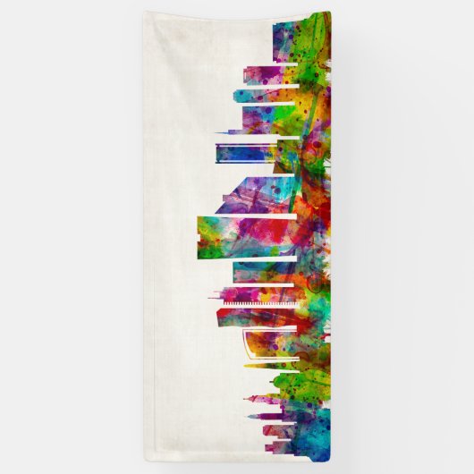 Lima Peru Skyline Spandoek (Verticaal)