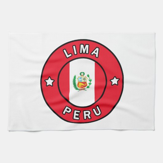 Lima Peru Theedoek (Horizontaal)
