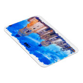 Lima Peru Waterverf Vintage Reizen Magneet (Rechterzijde)