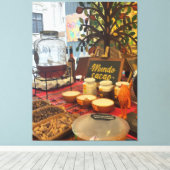 Lima Peru's Chocolade Thee op gestrekt doek Canvas Afdruk (Insitu (Houten vloer))