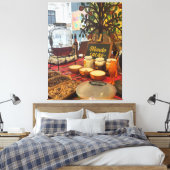 Lima Peru's Chocolade Thee op gestrekt doek Canvas Afdruk (Insitu (Slaapkamer))