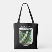  Lima Pole Beans Vegetables Fredonia, NY Tote Bag (Achterkant)