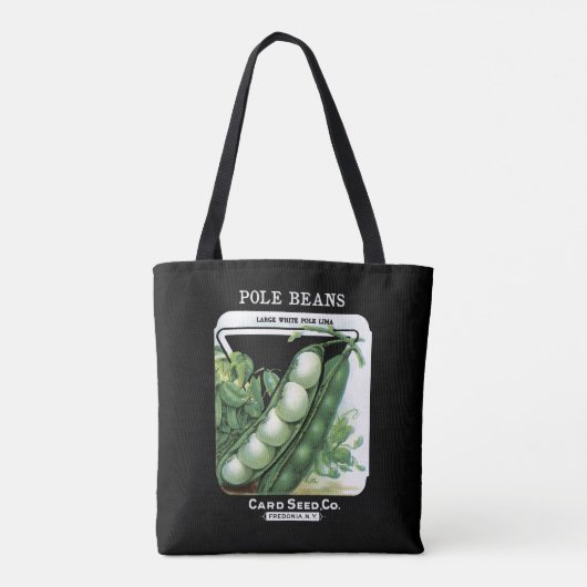  Lima Pole Beans Vegetables Fredonia, NY Tote Bag (Achterkant)