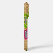 Limahuli Garden Faux Grass Cloth in Violet Case-Mate iPhone Case (Achterkant / Rechts)