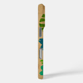 Limahuli Garden Hawaiian Faux Wood Turq Case-Mate iPhone Case (Achterkant / Rechts)