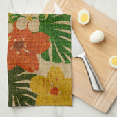Limahuli Garden Hawaiian Floral Kitchen Towel Theedoek (Quarter Fold)