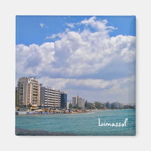 Limassol - beroemde stad in het zuiden van Cyprus Magneet (Voorkant)
