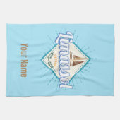 Limassol City Cyprus Retro Sailing Ship  Theedoek (Horizontaal)