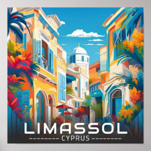 Limassol City, Cyprus touring Poster