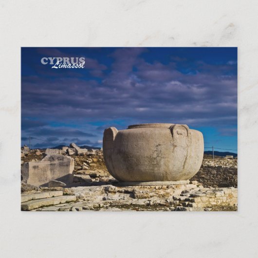Limassol cYPRUS antieke monument roman greek postc Briefkaart (Voorkant)
