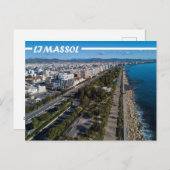 Limassol stad Cyprus Briefkaart (Voorkant / Achterkant)