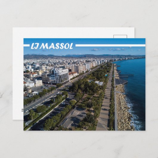Limassol stad Cyprus Briefkaart (Voorkant / Achterkant)