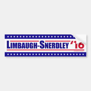 Limbaugh-Snerdley voor President 2016 Bumpersticker